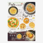 大阪府のイタリアン料理店のメニュー表制作