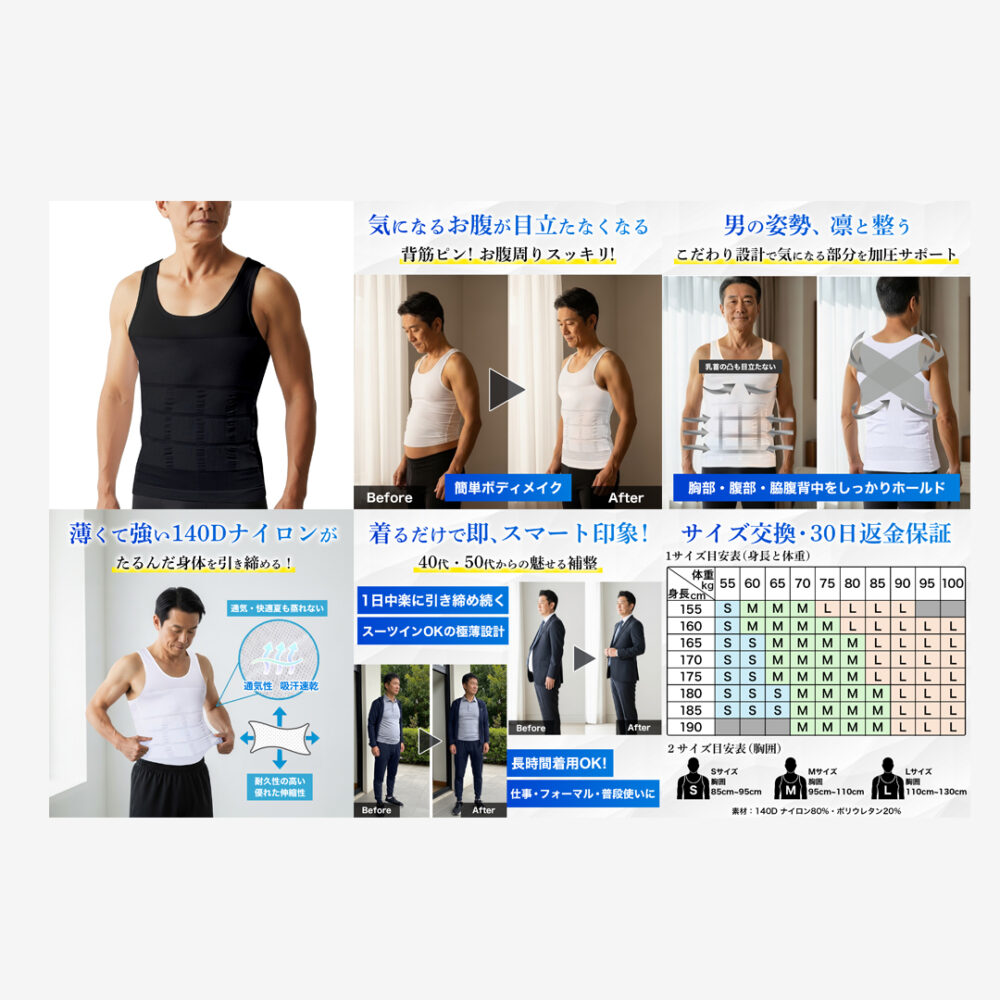 シェイプウェアamazon商品画像制作