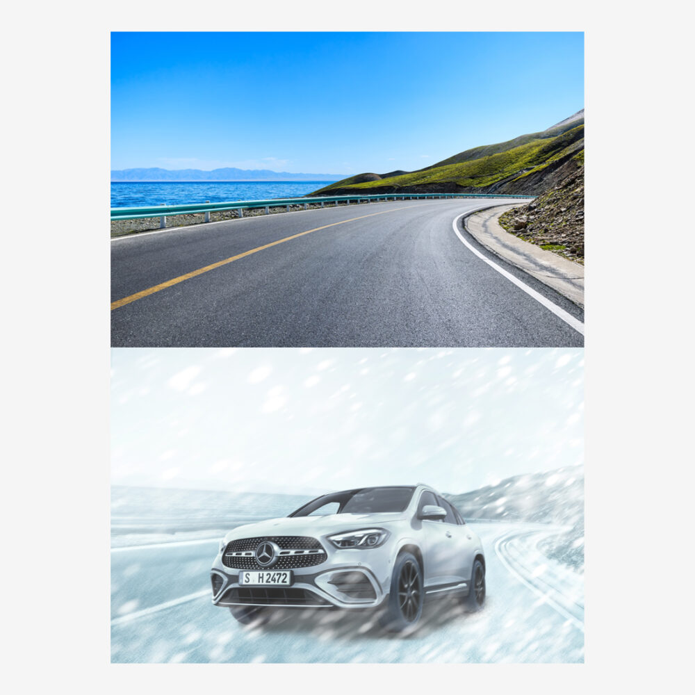 輸入車カタログ・パンフレット用の画像加工